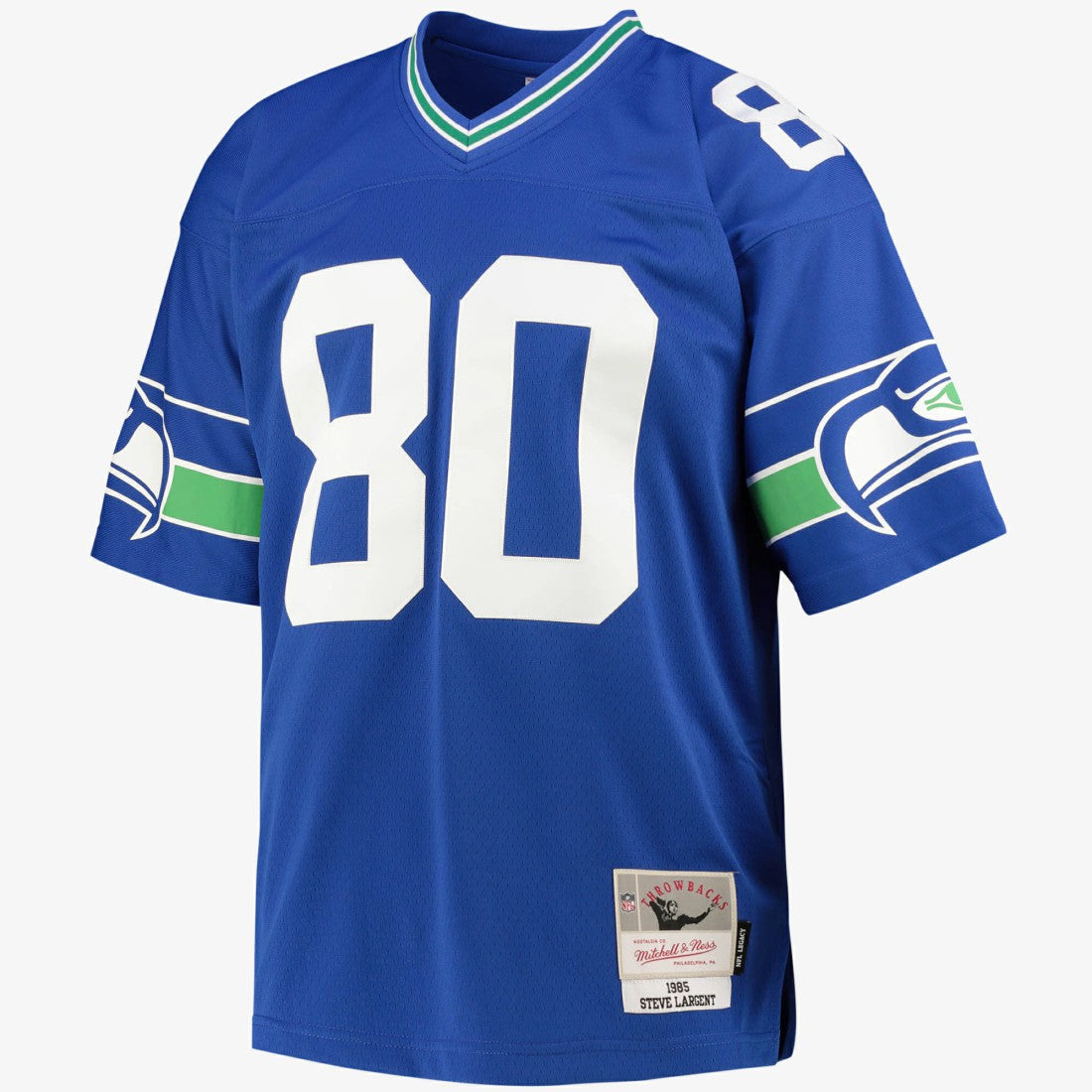 Seattle Seahawks 1985 Steve Largent Jersey Navy - Mitchell & Ness