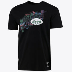 New York Jets Printed Team Name T-Shirt Mens - Mitchell & Ness
