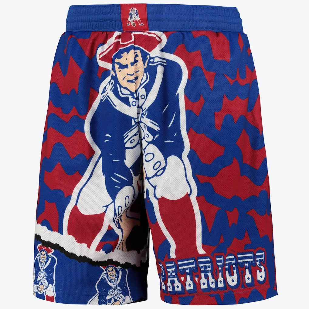New England Patriots Jumbrotron Sublimated Short Mens - Mitchell & Ness