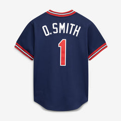 Ozzie Smith St. Louis Cardinals Mitchell & Ness Authentic Batting Practice Jersey Lifestyle