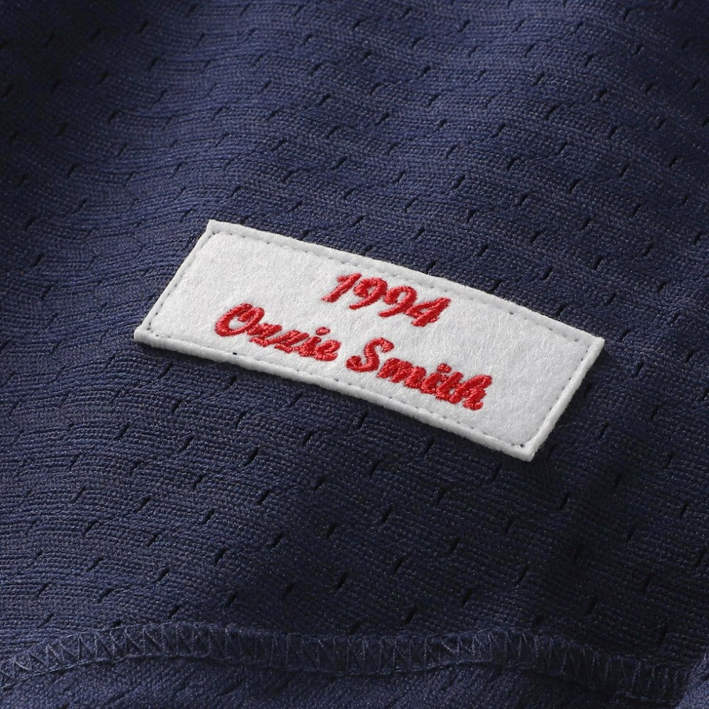 Ozzie Smith St. Louis Cardinals Mitchell & Ness Authentic Batting Practice Jersey Lifestyle