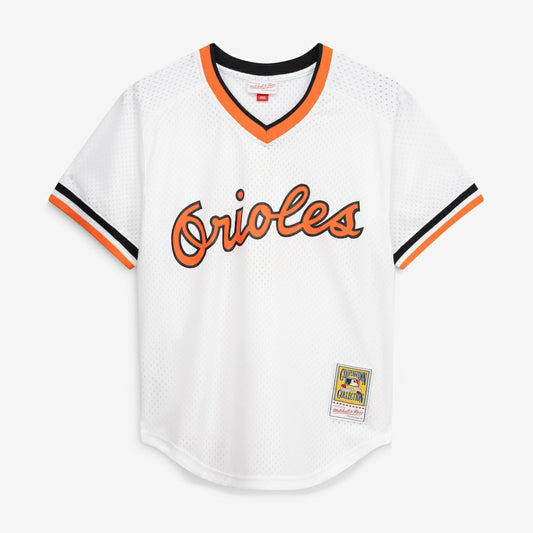 Cal Ripken Jr. Baltimore Orioles Mitchell & Ness Authentic Batting Practice Jersey - White | MLB Jerseys