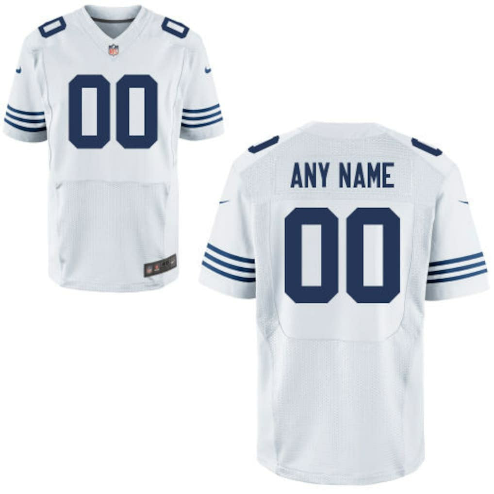 Indianapolis Colts Custom Alternate Elite Jersey - White | NFL Jerseys