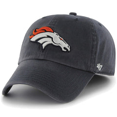 Denver Broncos '47 Brand Cleanup Adjustable Hat Navy Blue - 47 brand
