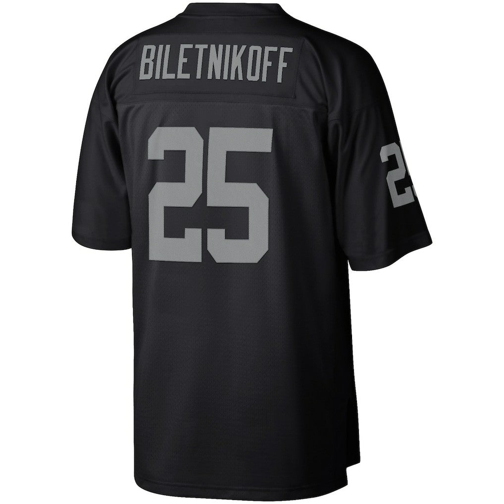Fred Biletnikoff Las Vegas Raiders Retired Player Legacy Replica Jersey Black - Mitchell & Ness