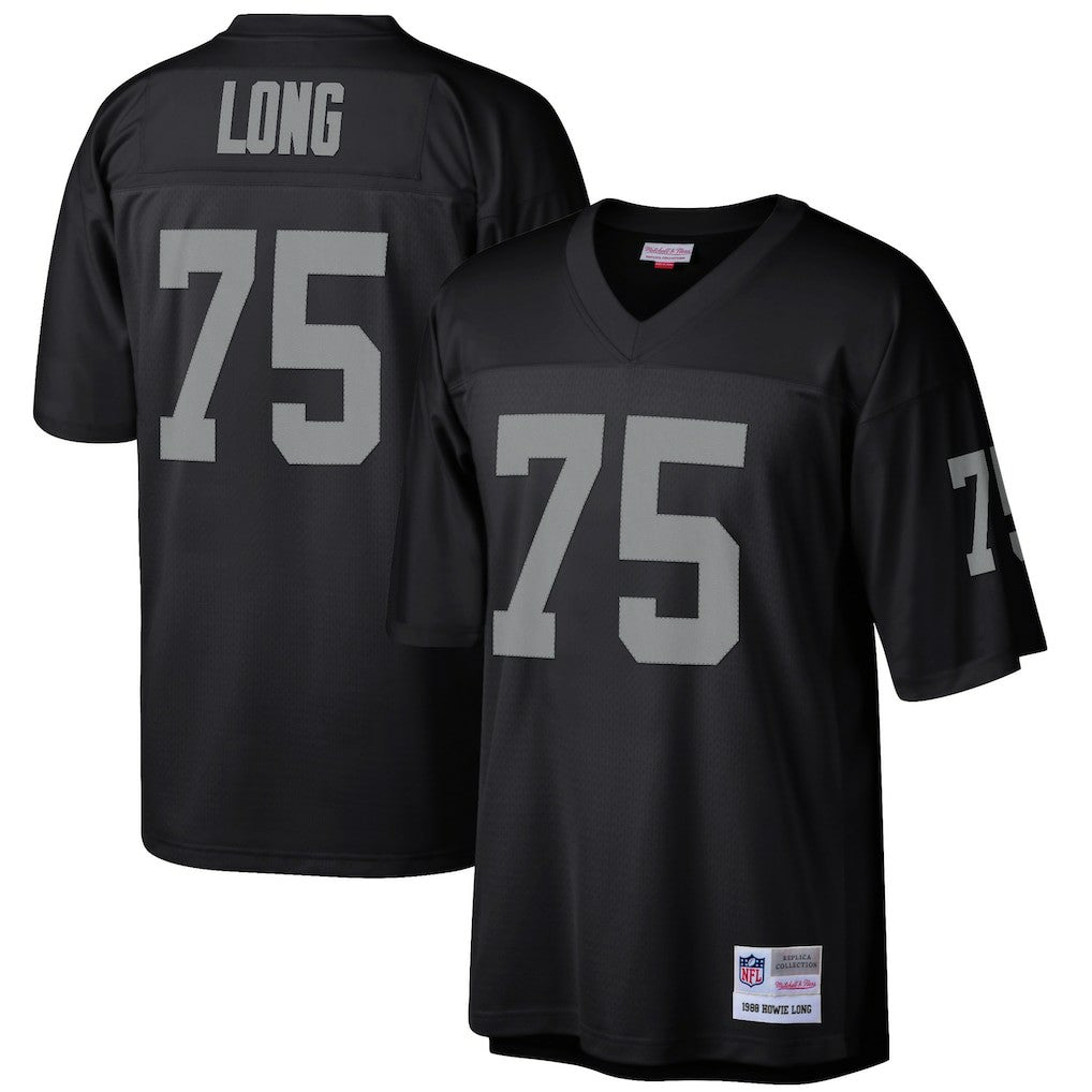 Howie Long Las Vegas Raiders Retired Player Legacy Replica Jersey Black - Mitchell & Ness