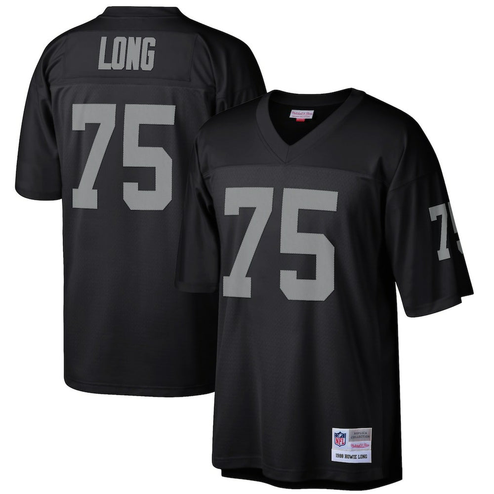 Howie Long Las Vegas Raiders Retired Player Legacy Replica Jersey Black - Mitchell & Ness