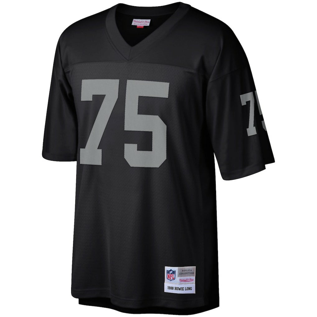 Howie Long Las Vegas Raiders Retired Player Legacy Replica Jersey Black - Mitchell & Ness