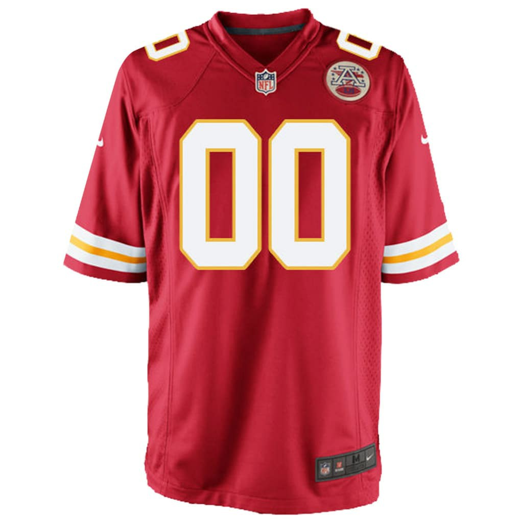 Kansas City Chiefs Youth Custom Game Jersey Red - Nike