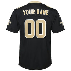 New Orleans Saints Youth Custom Game Jersey Black - Nike