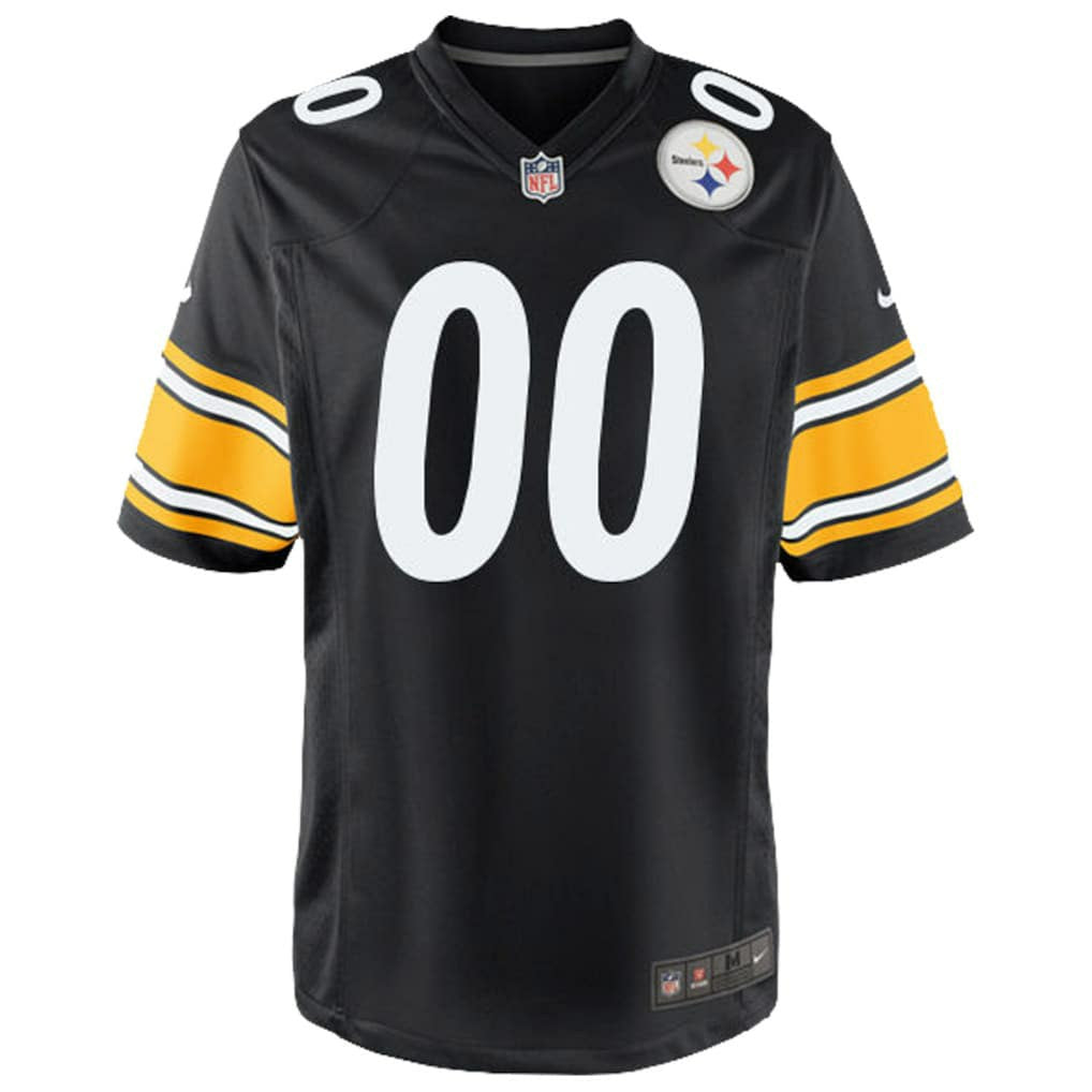 Pittsburgh Steelers Youth Custom Game Jersey Black - Nike