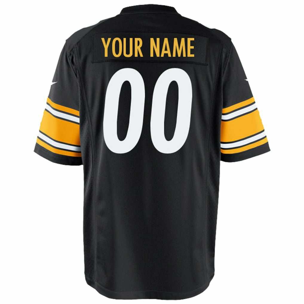 Pittsburgh Steelers Youth Custom Game Jersey Black - Nike