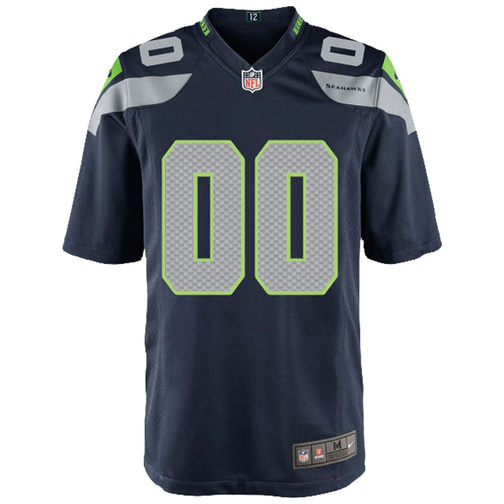 Seattle Seahawks Youth Custom Game Jersey - College Navy | NFL Jerseys