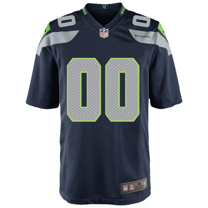 Seattle Seahawks Youth Custom Game Jersey - College Navy | NFL Jerseys