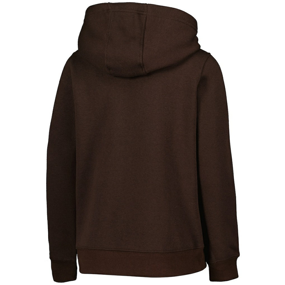 Cleveland Browns Youth Team Logo Pullover Hoodie Brown - NFL
