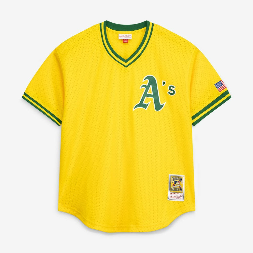 Rickey Henderson Athletics Mitchell & Ness Authentic Batting Practice Jersey On Sale