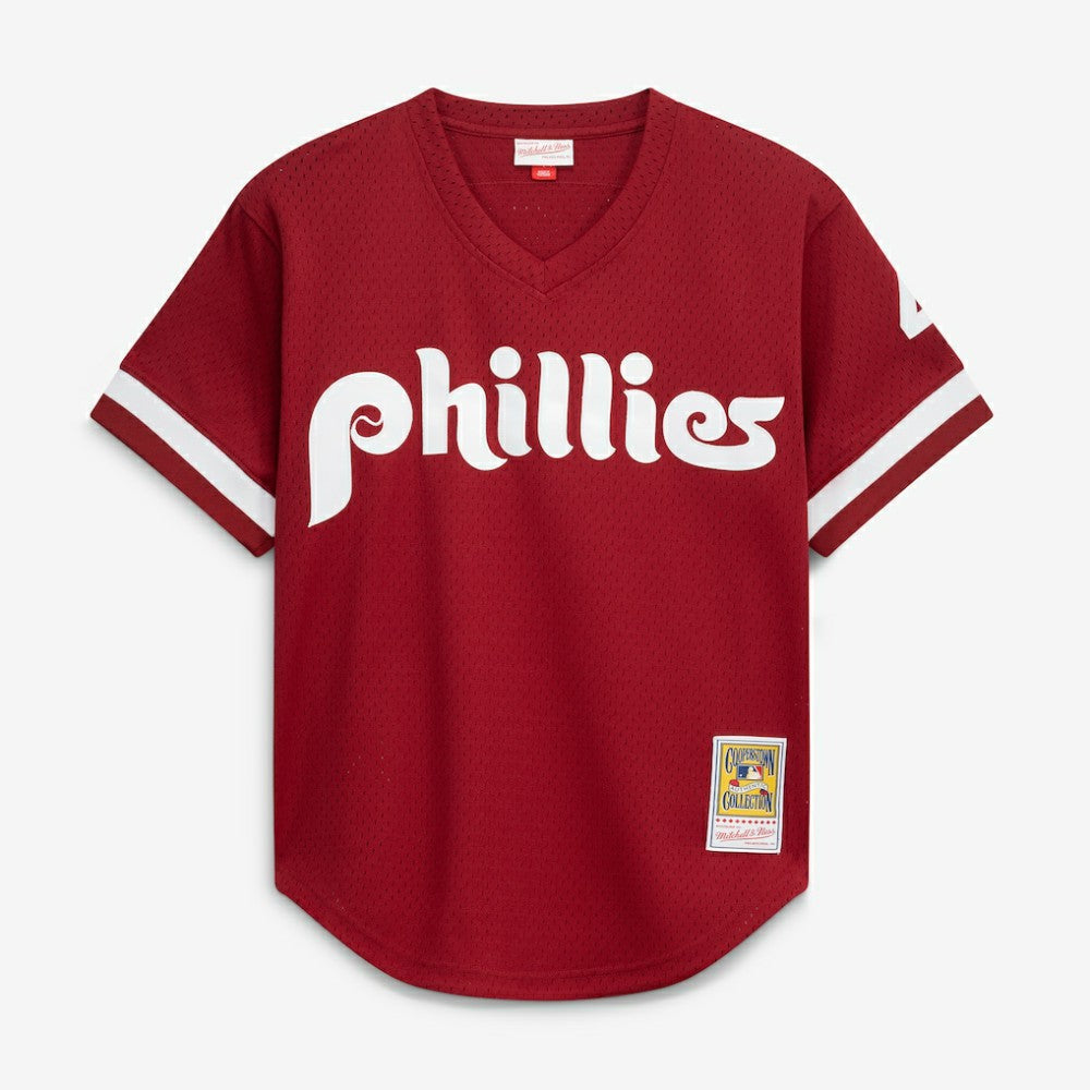 Lenny Dykstra Philadelphia Phillies Mitchell & Ness Authentic Batting Practice Jersey - Scarlet | MLB Jerseys