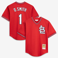 Ozzie Smith St. Louis Cardinals Mitchell & Ness Authentic Batting Practice Jersey Near Me