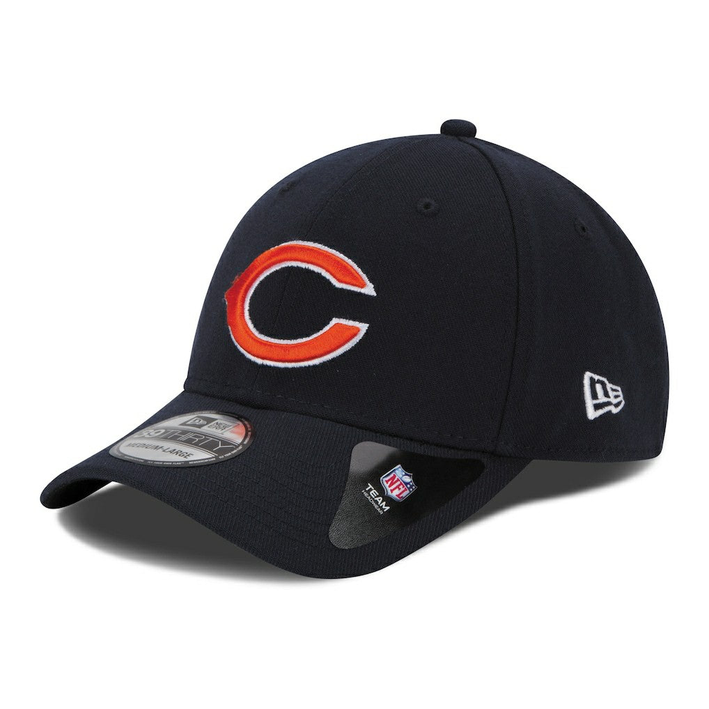 Chicago Bears New Era 39THIRTY Team Classic Flex Hat Navy Blue - NFL