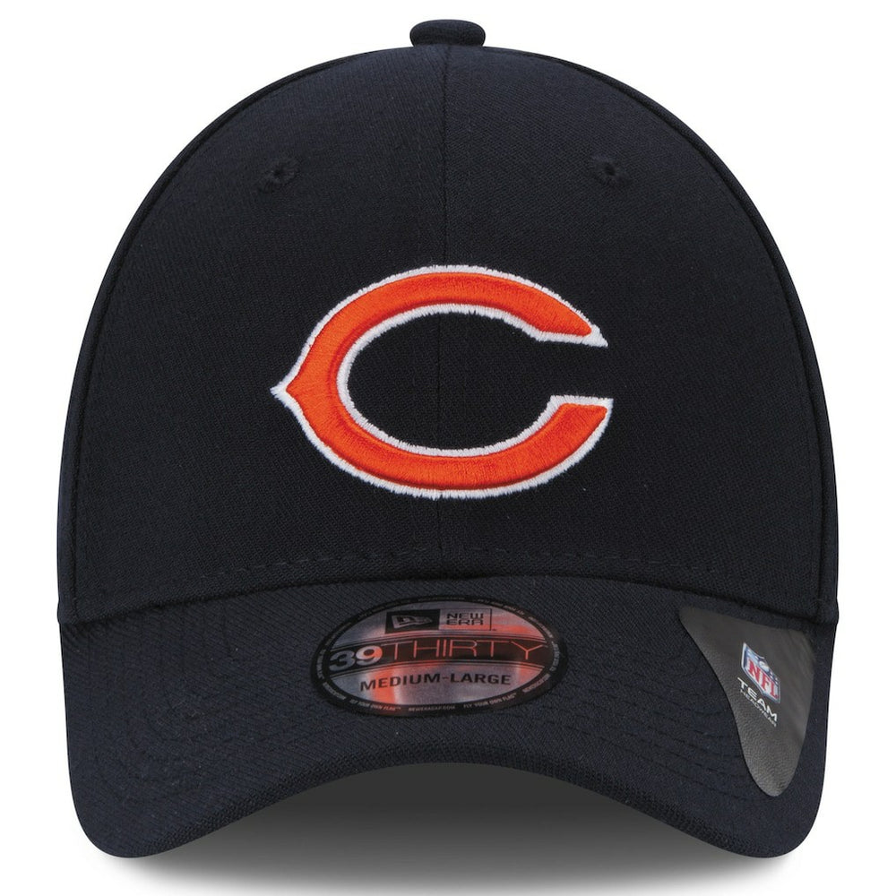 Chicago Bears New Era 39THIRTY Team Classic Flex Hat Navy Blue - NFL