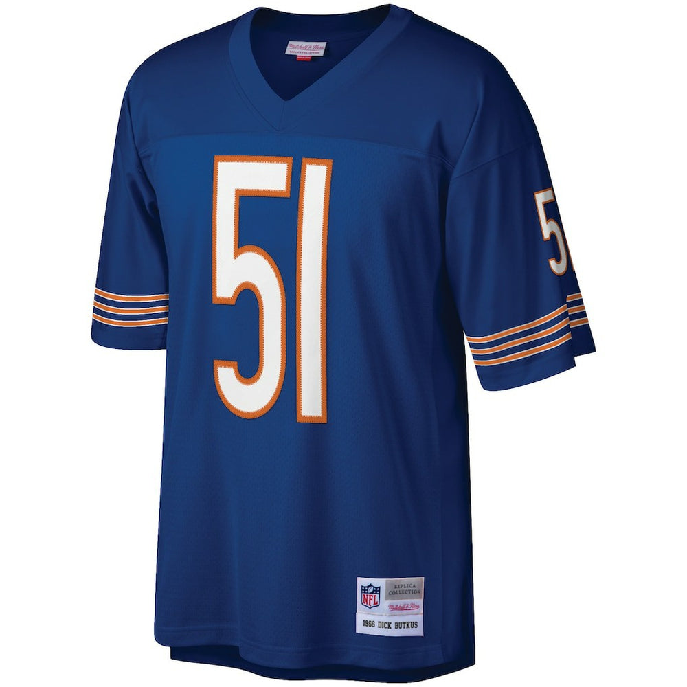 Dick Butkus Chicago Bears Retired Player Legacy Replica Jersey Navy - Mitchell & Ness