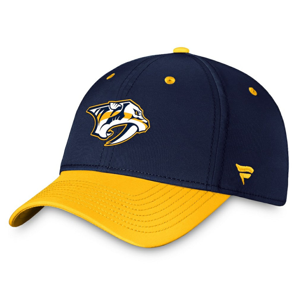 Nashville Predators - Fanatics Authentic Pro Rink Two-Tone Flex Hat – Navy/Gold