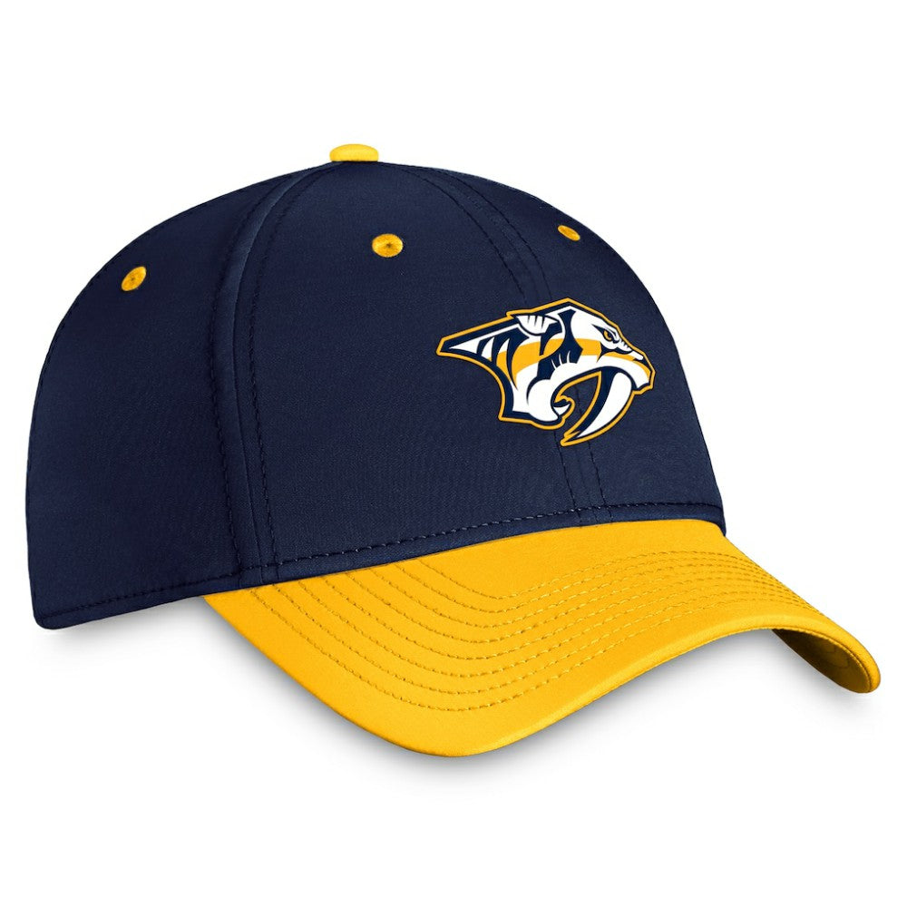 Nashville Predators - Fanatics Authentic Pro Rink Two-Tone Flex Hat – Navy/Gold