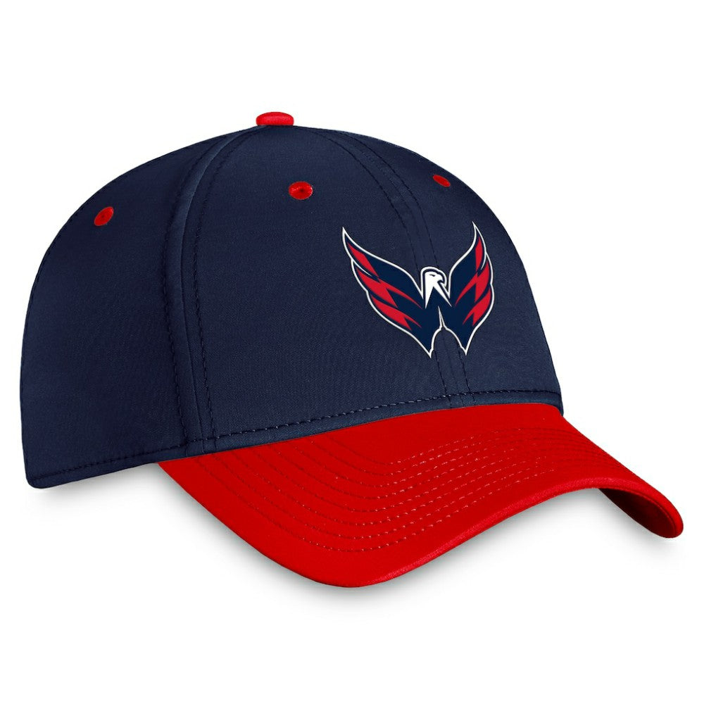 Washington Capitals Fanatics Authentic Pro Rink Two-Tone Flex Hat – Navy/Red
