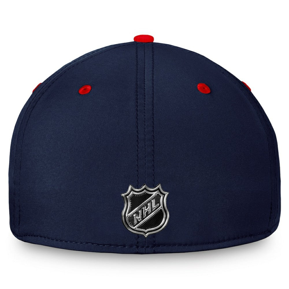 Washington Capitals Fanatics Authentic Pro Rink Two-Tone Flex Hat – Navy/Red