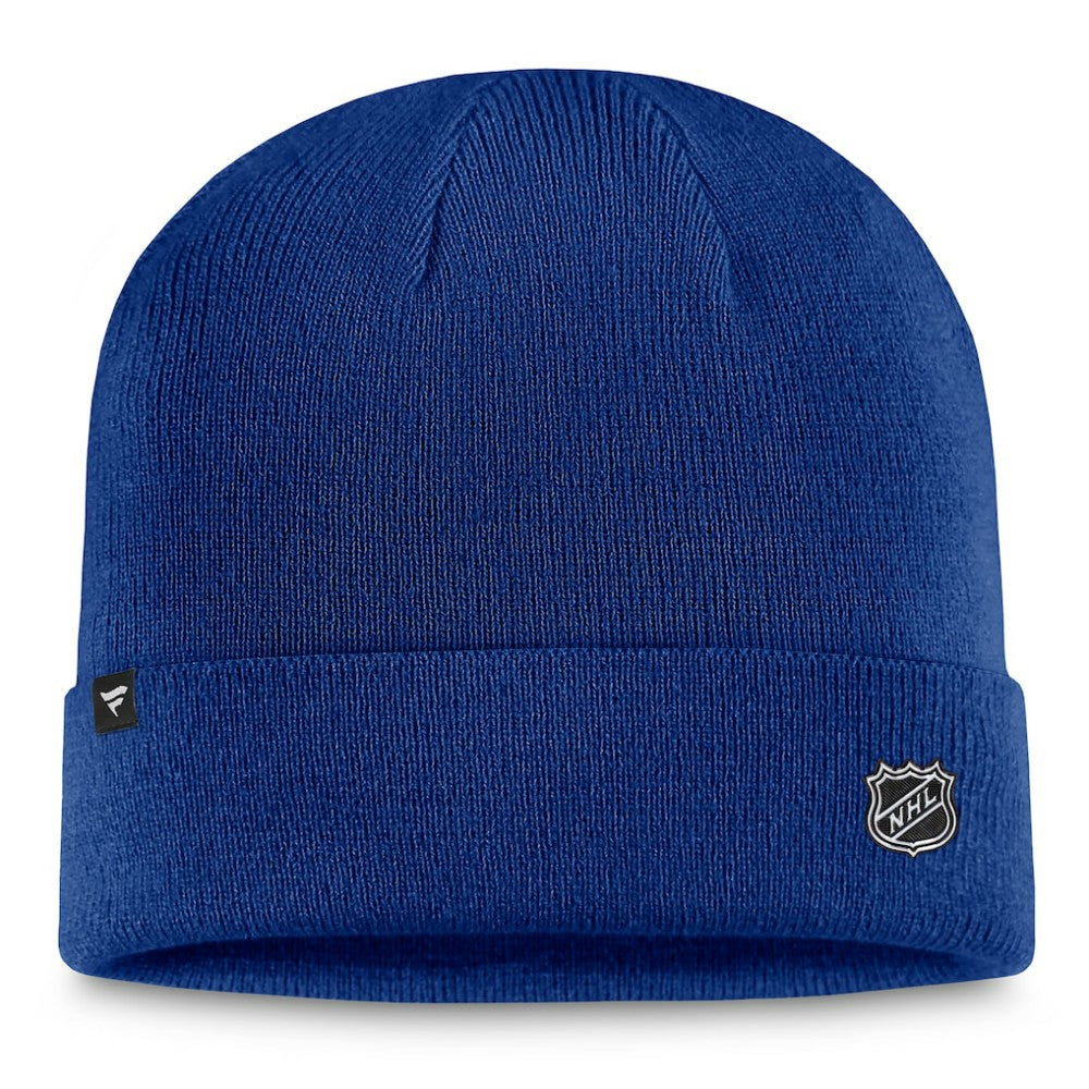 Toronto Maple Leafs - Fanatics Authentic Pro Cuffed Knit Hat – Blue