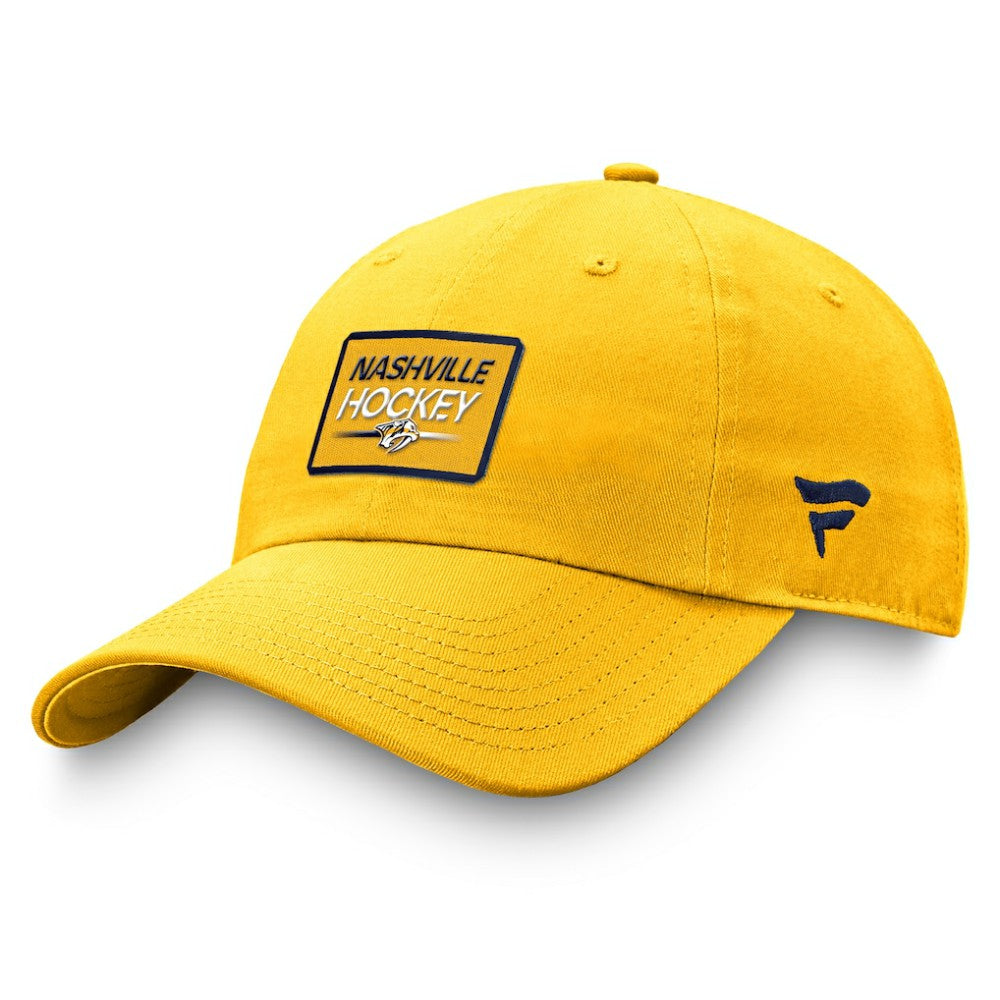 Nashville Predators - Fanatics Authentic Pro Prime Adjustable Hat – Gold