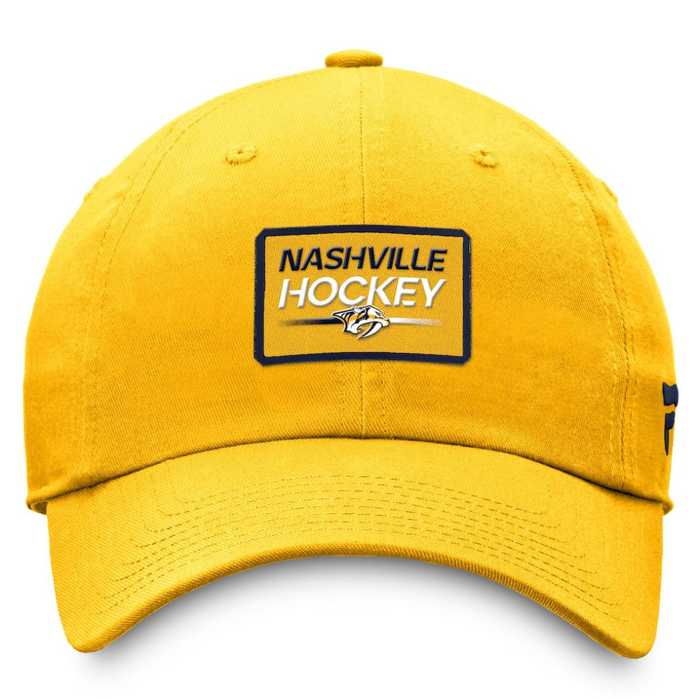 Nashville Predators - Fanatics Authentic Pro Prime Adjustable Hat – Gold