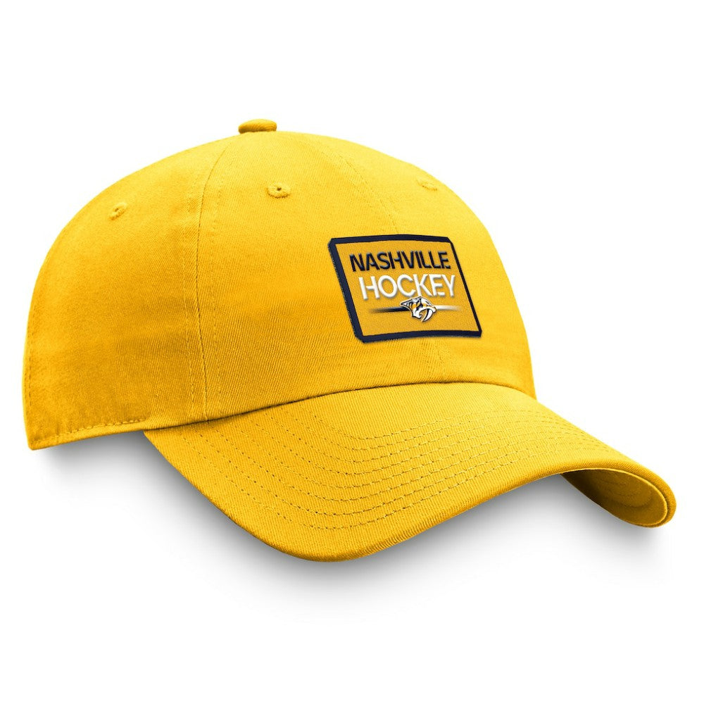Nashville Predators - Fanatics Authentic Pro Prime Adjustable Hat – Gold