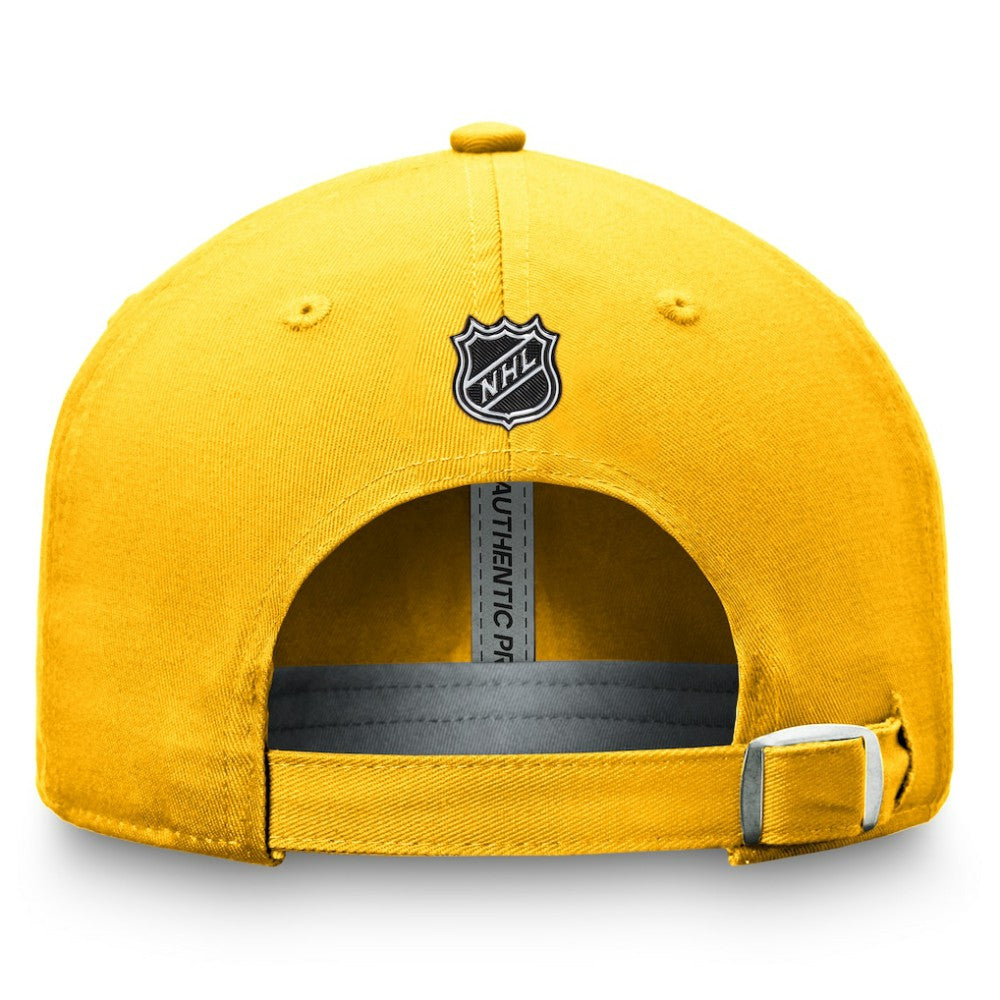 Nashville Predators - Fanatics Authentic Pro Prime Adjustable Hat – Gold