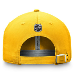 Nashville Predators - Fanatics Authentic Pro Prime Adjustable Hat – Gold