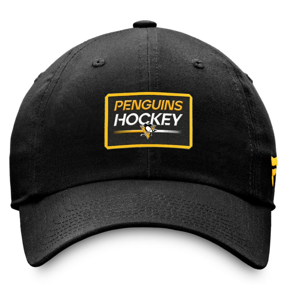Pittsburgh Penguins Fanatics Authentic Pro Prime Adjustable Hat – Black