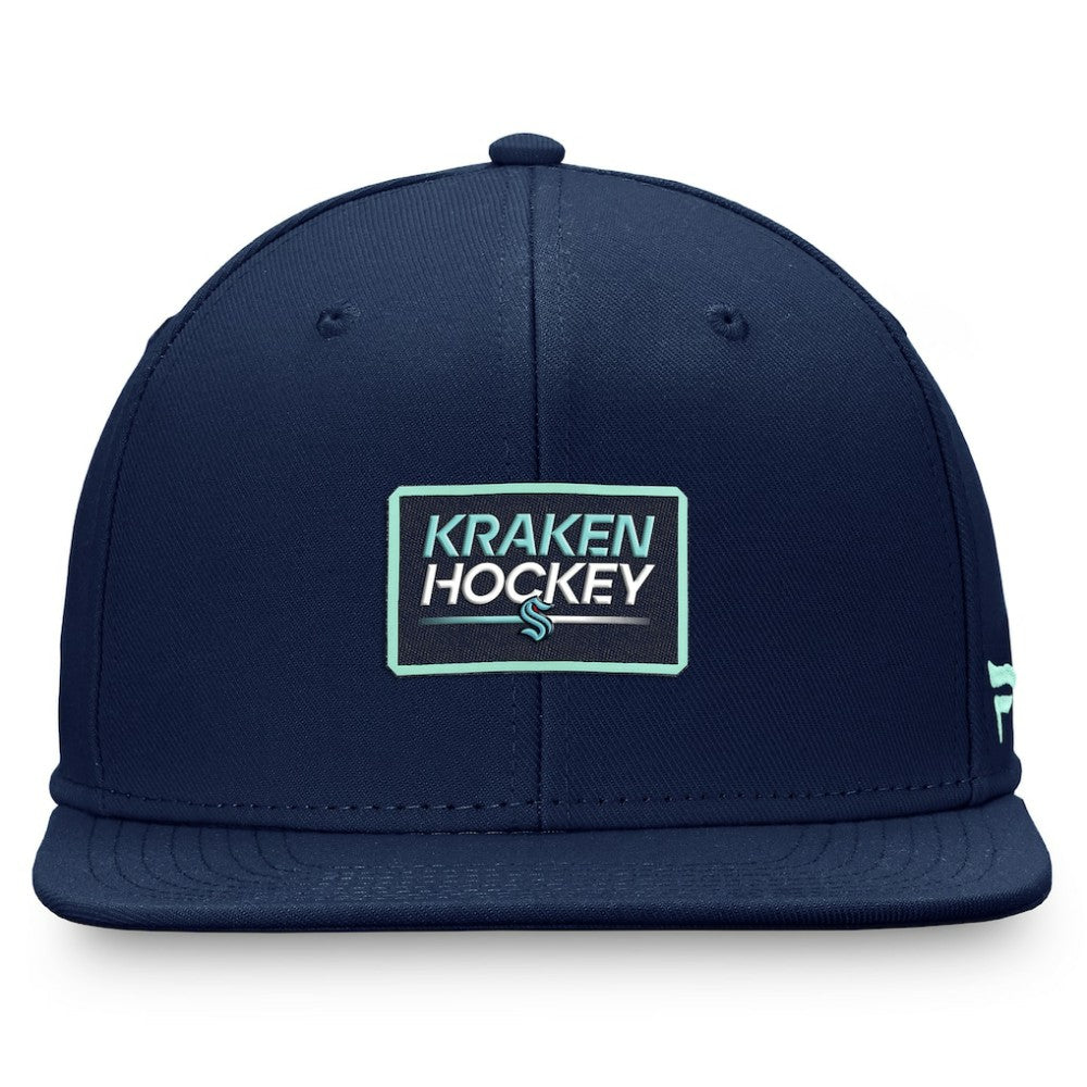 Seattle Kraken Fanatics Authentic Pro Prime Snapback Hat – Deep Sea Blue