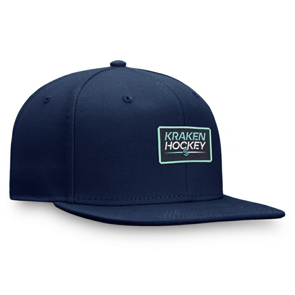 Seattle Kraken Fanatics Authentic Pro Prime Snapback Hat – Deep Sea Blue