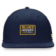 St. Louis Blues - Fanatics Authentic Pro Prime Snapback Hat – Navy