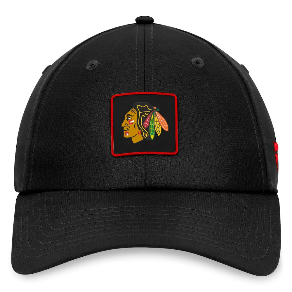 Chicago Blackhawks Fanatics Authentic Pro Rink Adjustable Hat Black