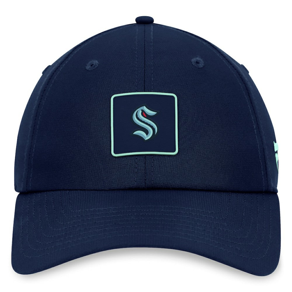 Seattle Kraken Fanatics Authentic Pro Rink Adjustable Hat Deep Sea Blue
