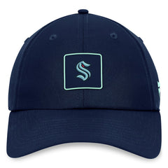 Seattle Kraken Fanatics Authentic Pro Rink Adjustable Hat Deep Sea Blue
