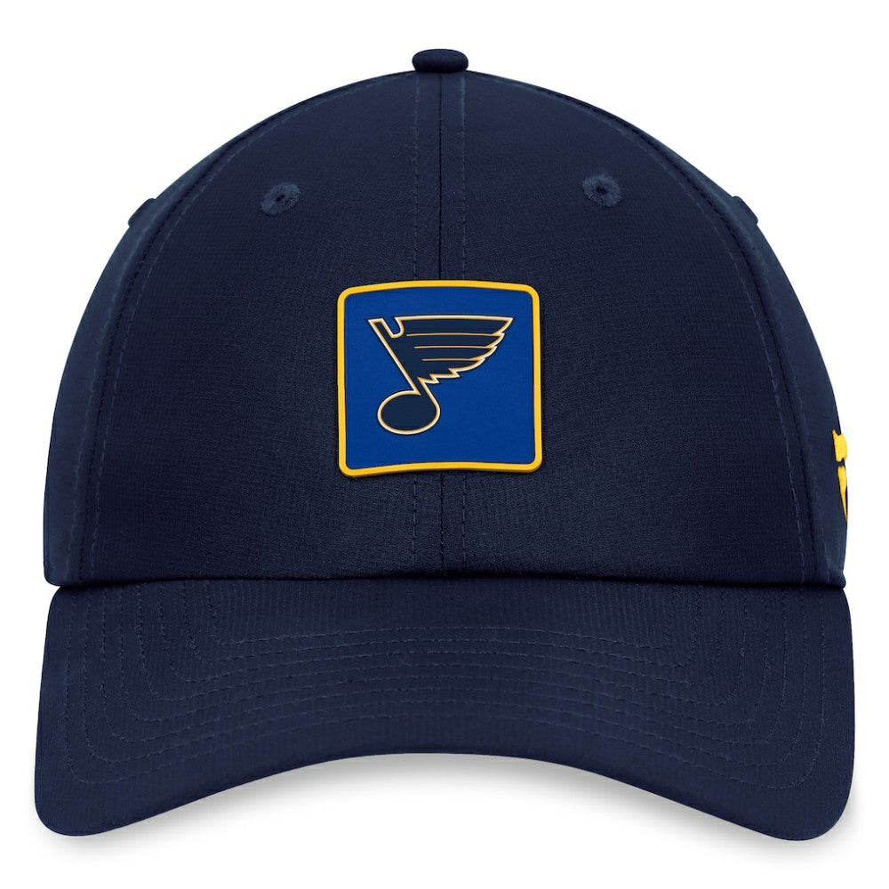St. Louis Blues - Fanatics Authentic Pro Rink Adjustable Hat Navy