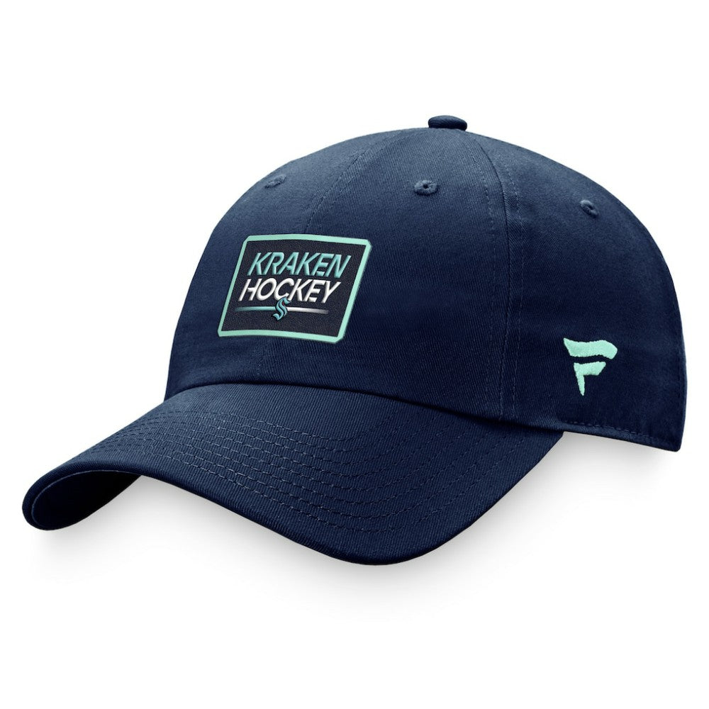 Seattle Kraken Fanatics Women's Authentic Pro Rink Adjustable Hat Deep Sea Blue