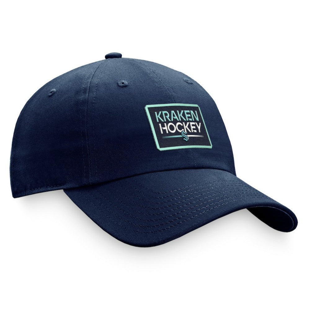 Seattle Kraken Fanatics Women's Authentic Pro Rink Adjustable Hat Deep Sea Blue