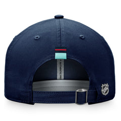 Seattle Kraken Fanatics Women's Authentic Pro Rink Adjustable Hat Deep Sea Blue