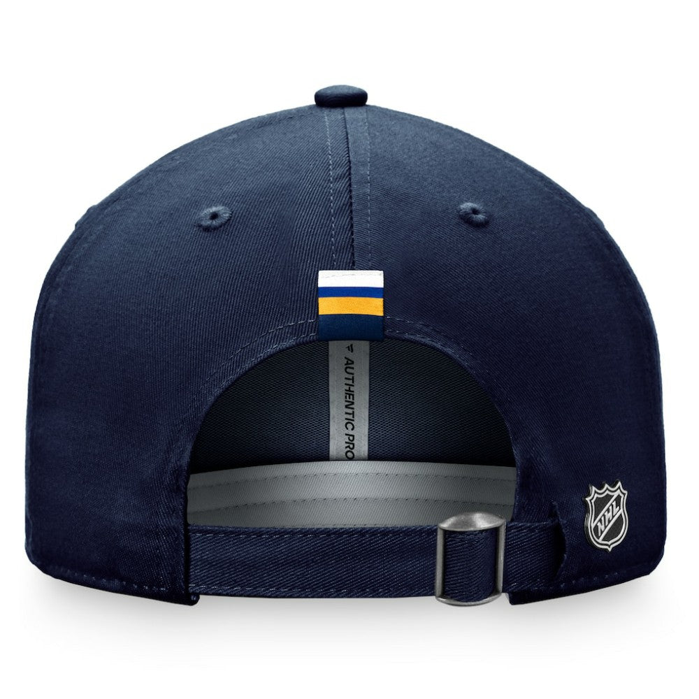 St. Louis Blues - Fanatics Women's Authentic Pro Rink Adjustable Hat Navy