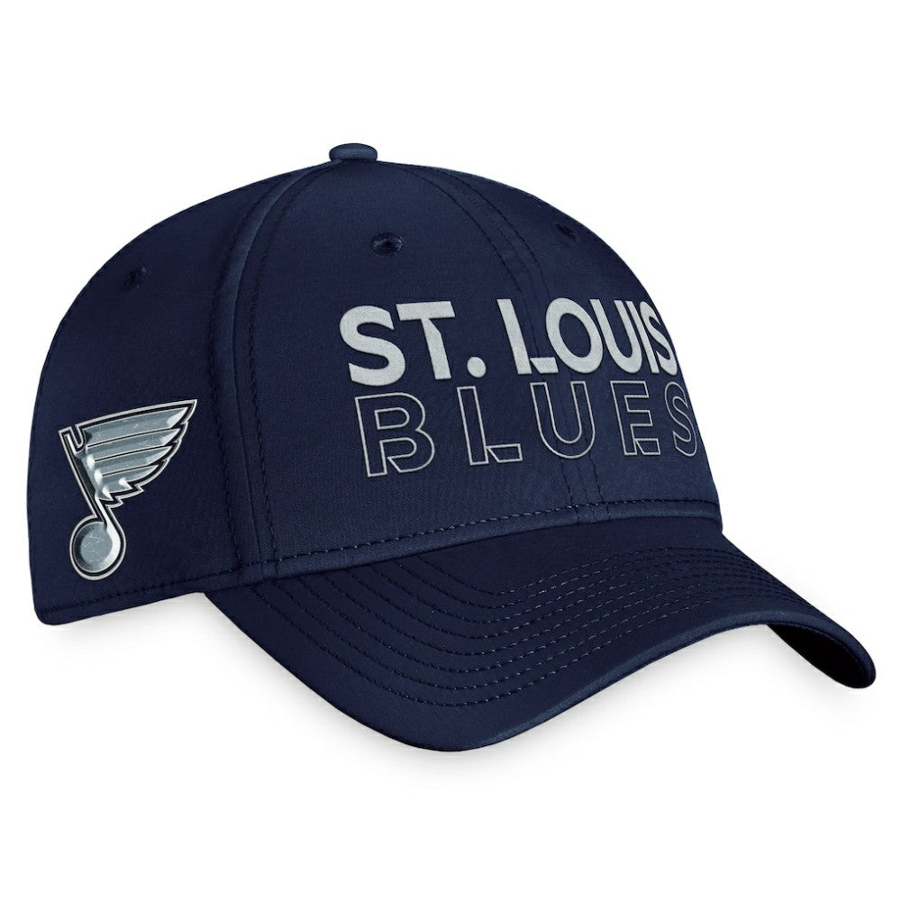 St. Louis Blues - Fanatics Authentic Pro Road Flex Hat – Navy