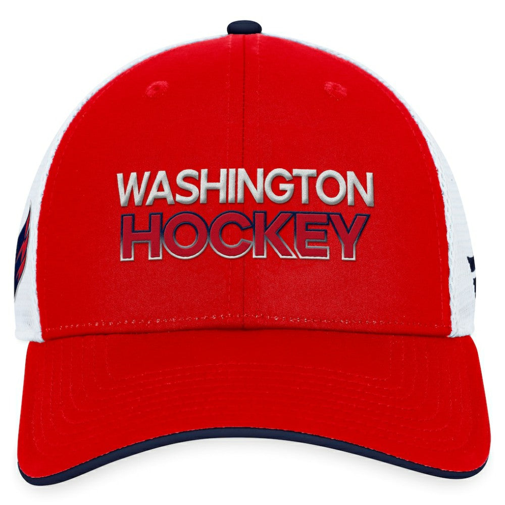 Washington Capitals Fanatics Authentic Pro Rink Trucker Adjustable Hat Red