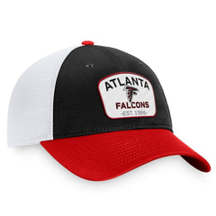 Atlanta Falcons Fundamentals Two-Tone Trucker Adjustable Hat Black/White - Fanatics